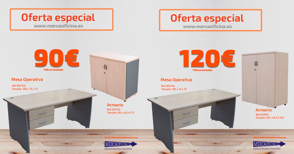 Las super ofertas de Mercaoficina. mesas operativas