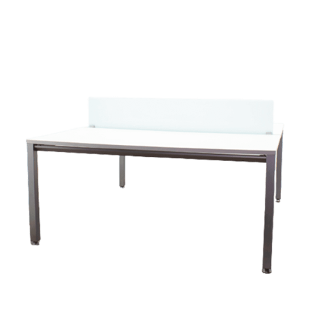 Mesa bench blanca 4 puestos