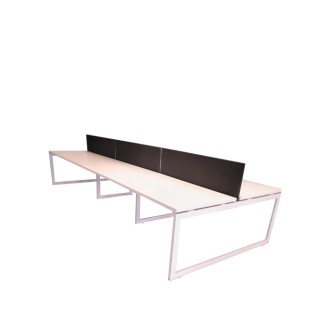 Mesas bench de 6 y 8 puestos con pata patín