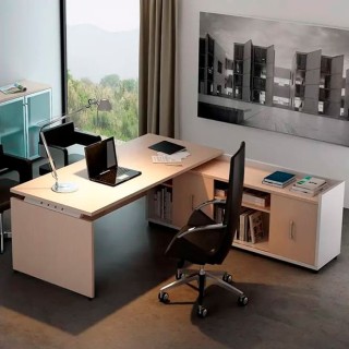Mesa de dirección Ceres con credenza