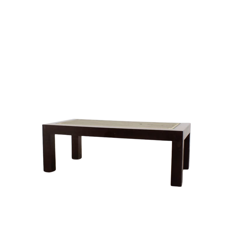 Mesa de centro con patas cuadradas rectas Mesa de centro con patas cuadradas rectas