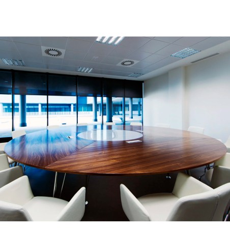 Mesa de reuniones o de juntas rectangular o redonda