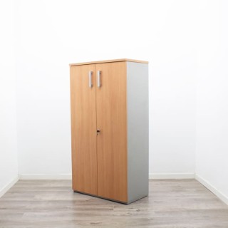 Armario alto todo puerta peral y gris de 80,5cm