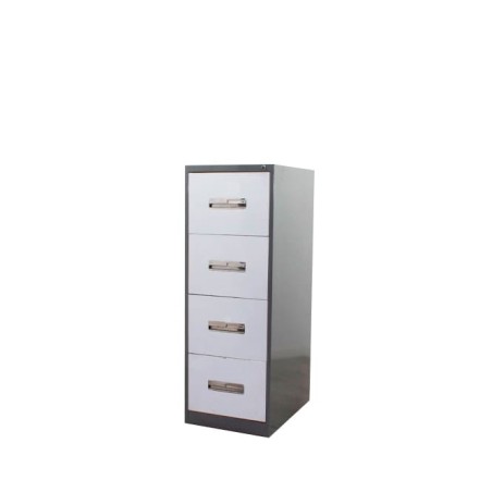 Archivador metálico de 4 cajones bicolor de 47cm