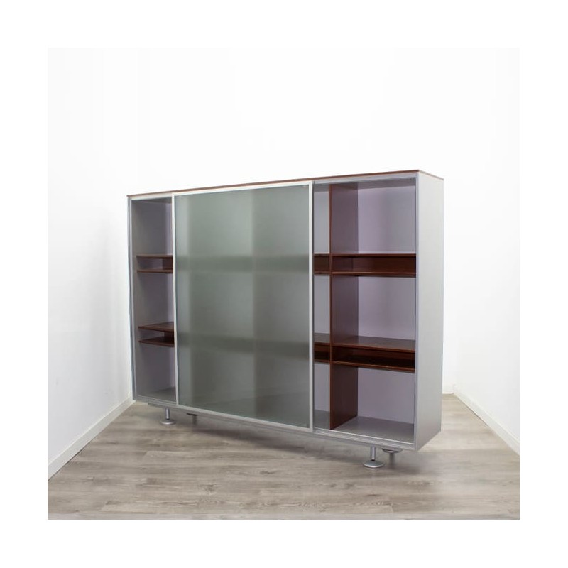 Librería 4 cuerpos con 1 puerta corredera de 200cm