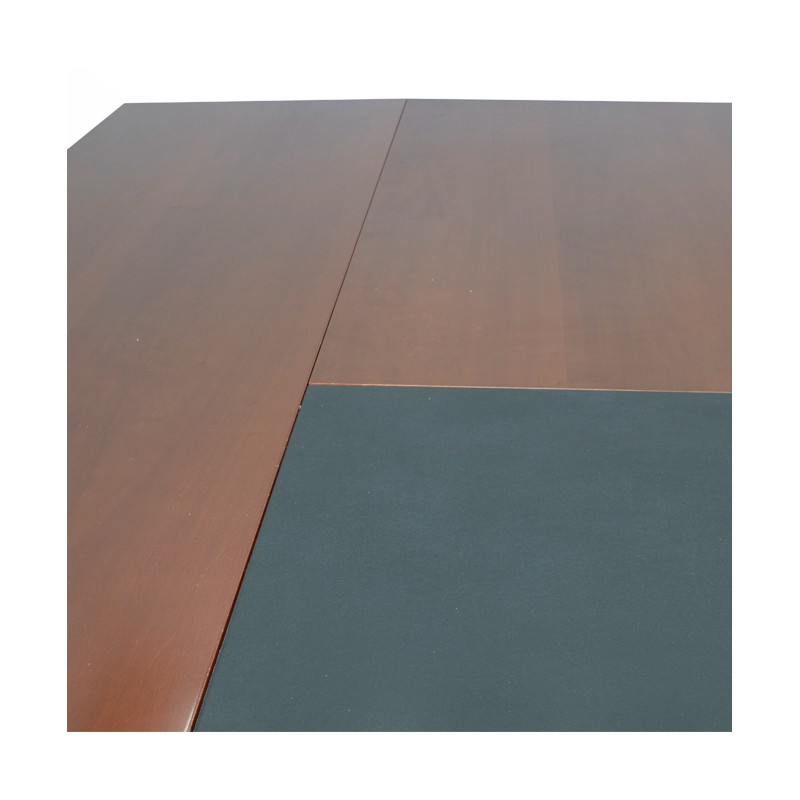 Mesa dirección con armario pedestal en negro y nogal de 160cm