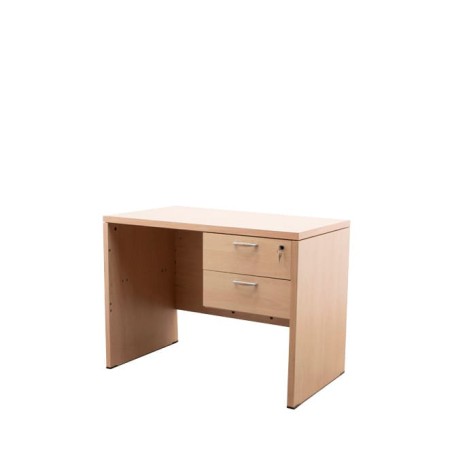 Mesa operativa en haya con buck colgante de 100cm