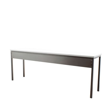 Mesa operativa para formación blanca y gris de 200cm