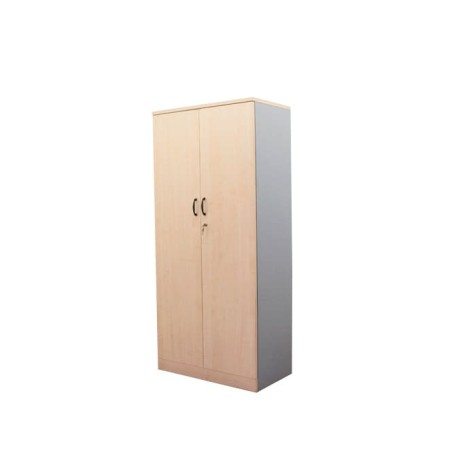 Armario alto todo puerta maple y gris de 80cm