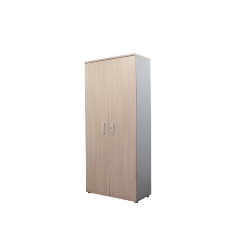 Armario alto todo puerta roble y gris de 80cm