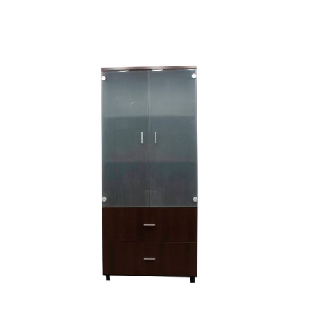 Armario alto archivador y puertas de cristal altas 92cm
