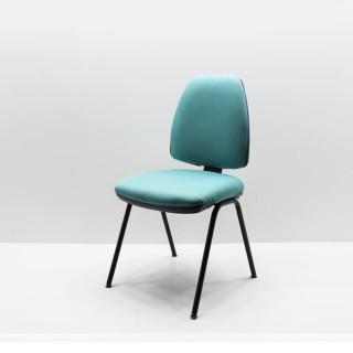 silla confidente cuatro patas en verde
