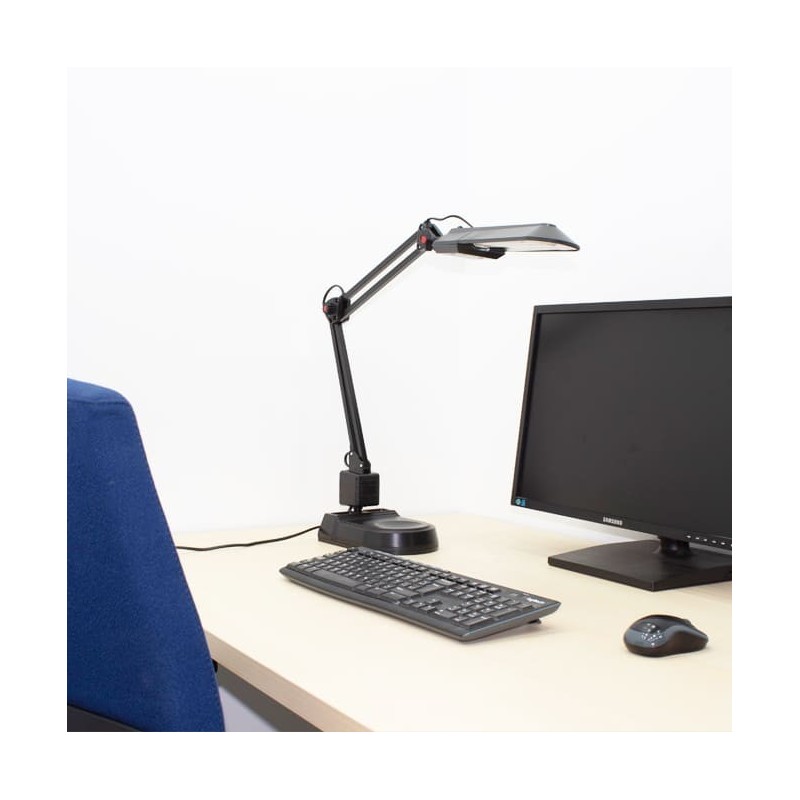 Lámpara de escritorio flexible