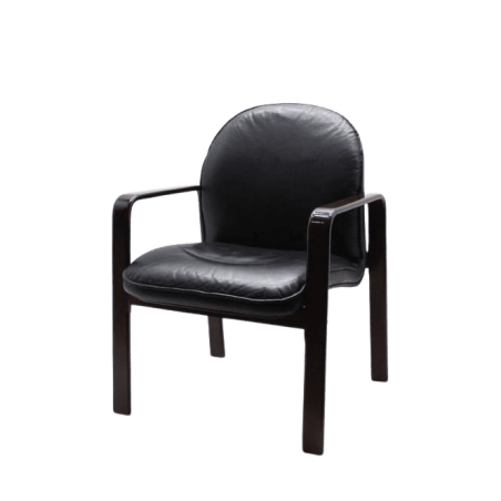 silla confidente napel negro estructura madera