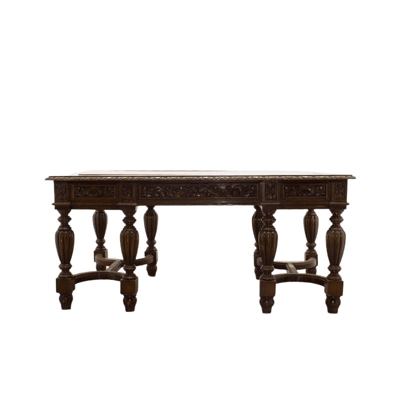 Mesa con 3 cajones de madera