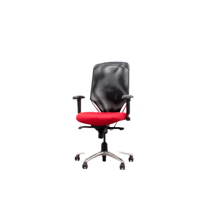 Sillón operativo con asiento rojo Sillón operativo con asiento rojo